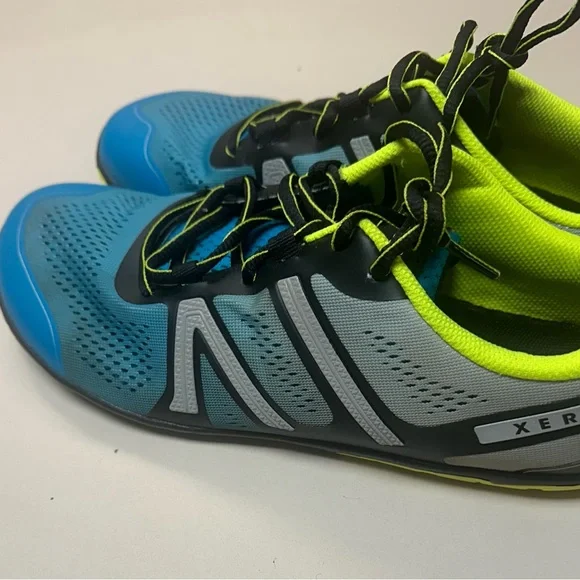 Xero Men's Blue and Neon Athletic Shoes - Picture 3 of 10